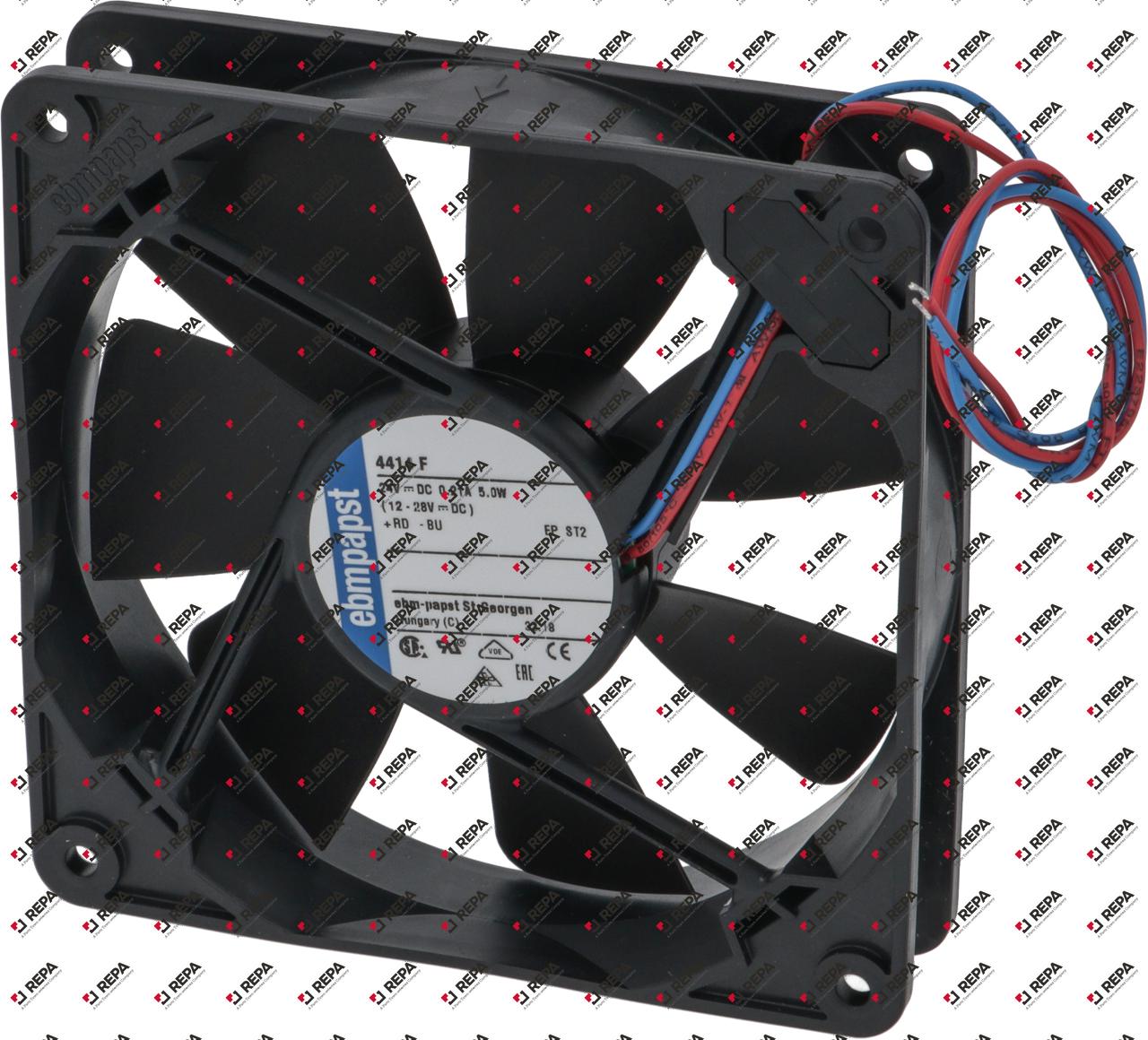 axial fan L 119mm W 119mm H 25mm 24V voltage DC