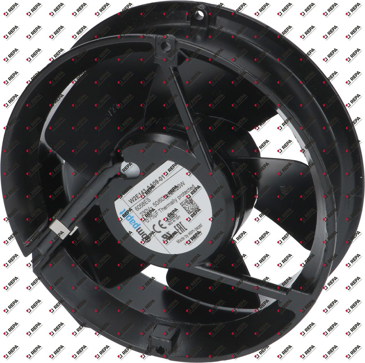 Axiallüfter ø 172mm H 51mm 230VAC 50Hz 24W