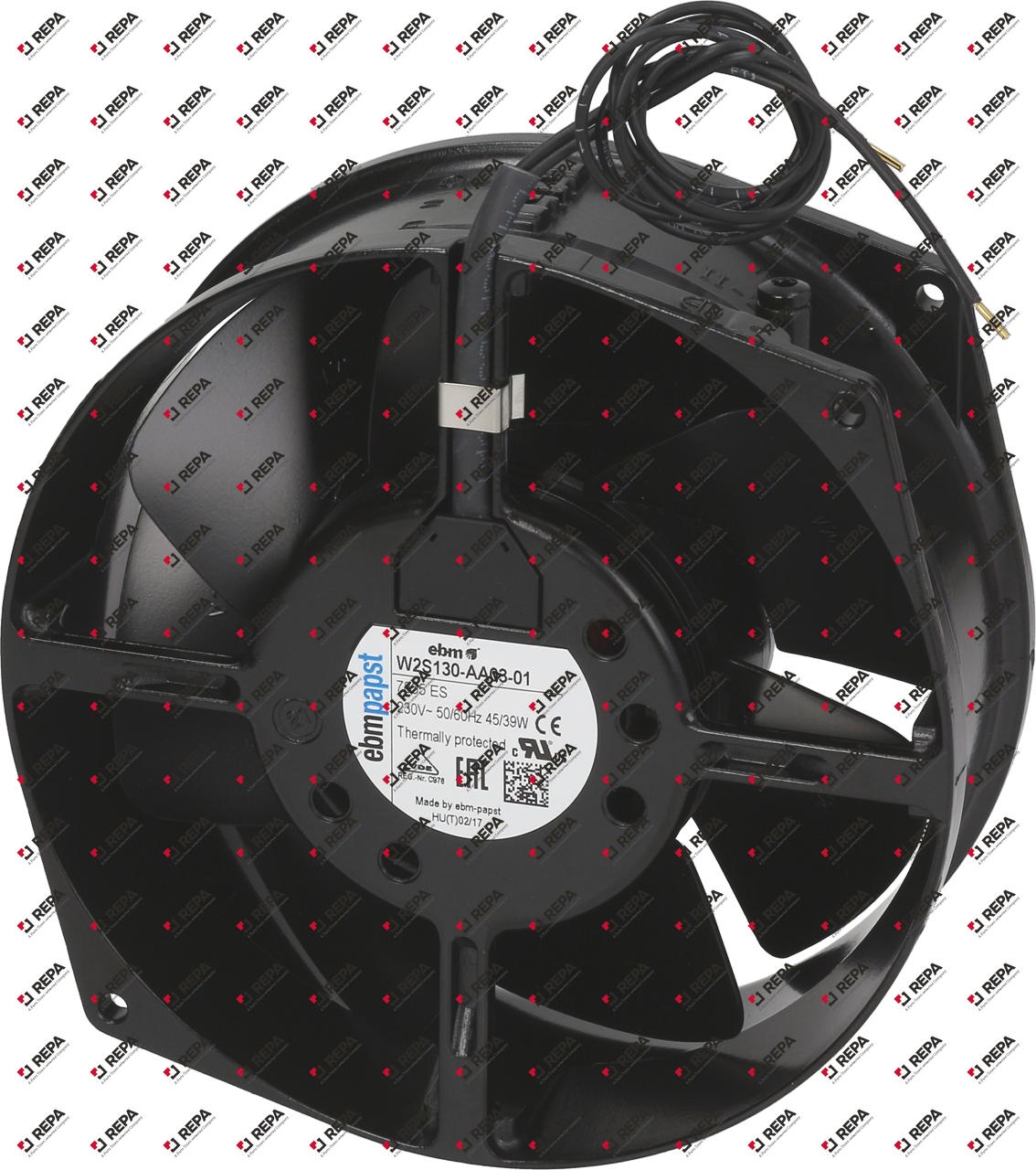 ventilateur axial L 172mm lar. 150mm H 55mm 230VAC
