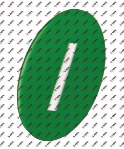 symbol plate green I