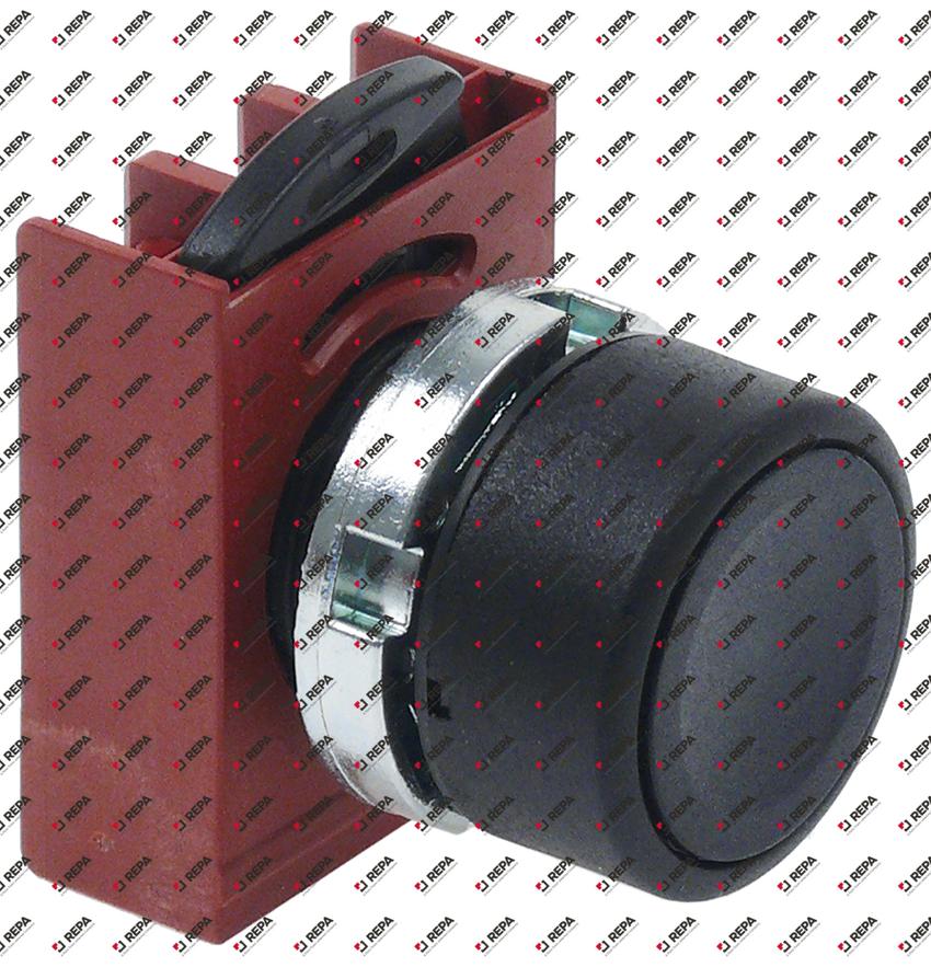push button mounting measurements ø22mm black