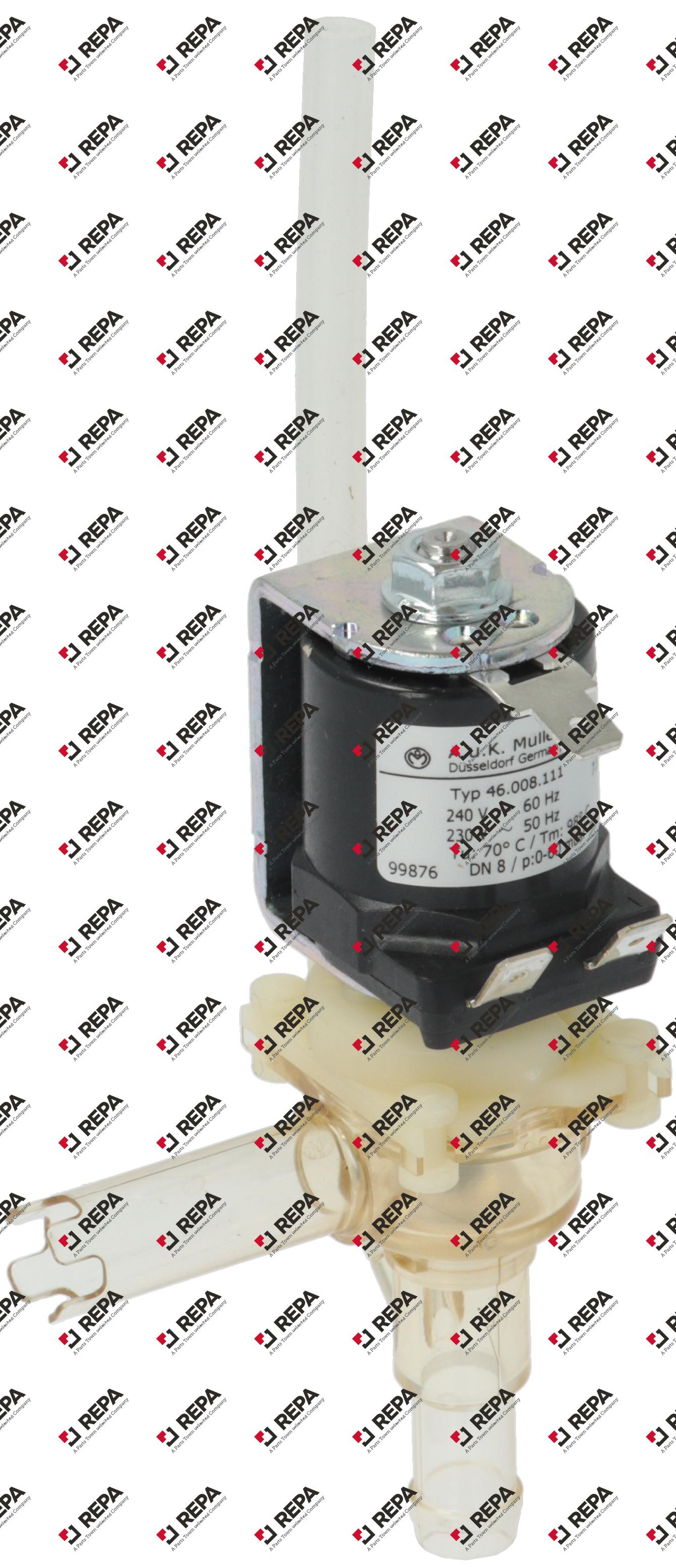 Électrovanne simple coudé 24V plastique