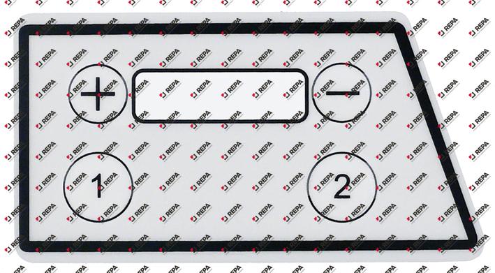 keypad foil L 90mm W 49mm buttons 4