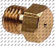 Düse Bohrung ø 0,7mm Gewinde M6x0,75 L 9mm SW 7