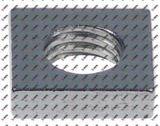 écrou carré filetage M8 H 3,7mm OC 14 Q 1 pc