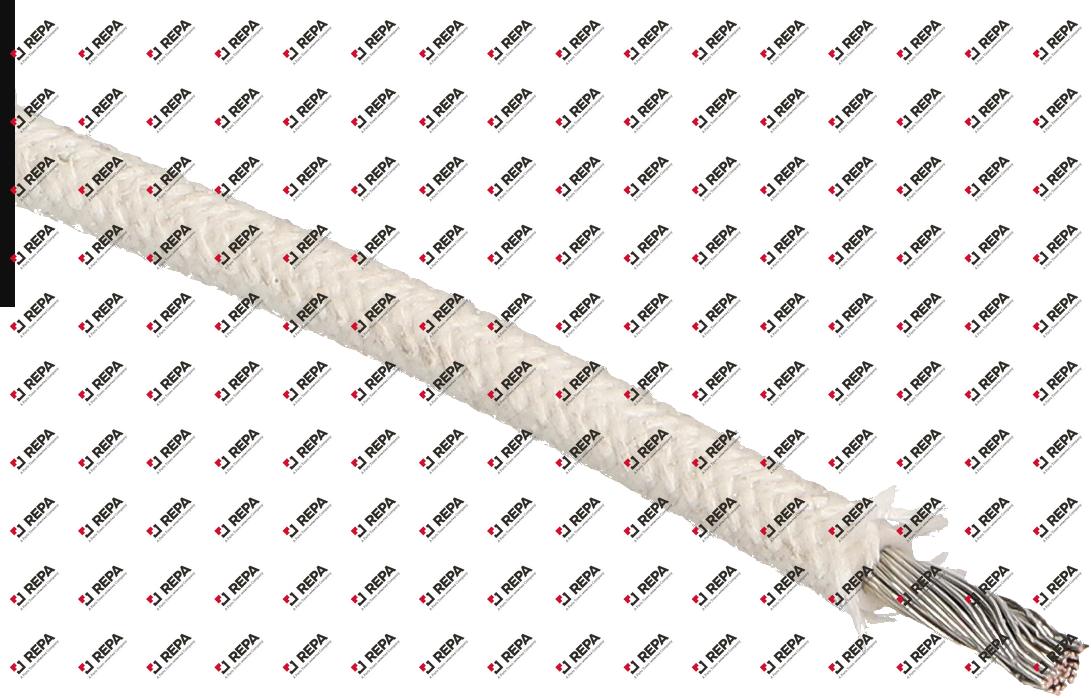 Koperdraad isolatie glasvezel 4mm² per meter