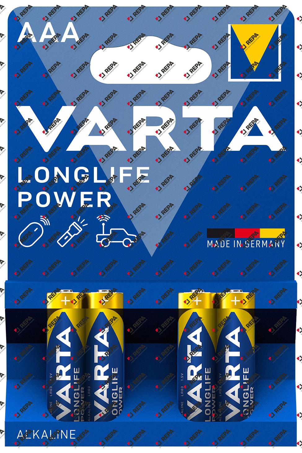 Batterie LONGLIFE POWER AAA VARTA