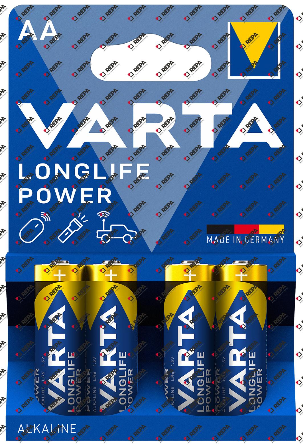 Batteriekasten LONGLIFE POWER AA VARTA