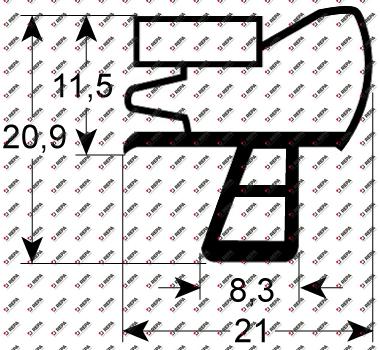 joint froid profil 9956 lar. 440mm L 605mm