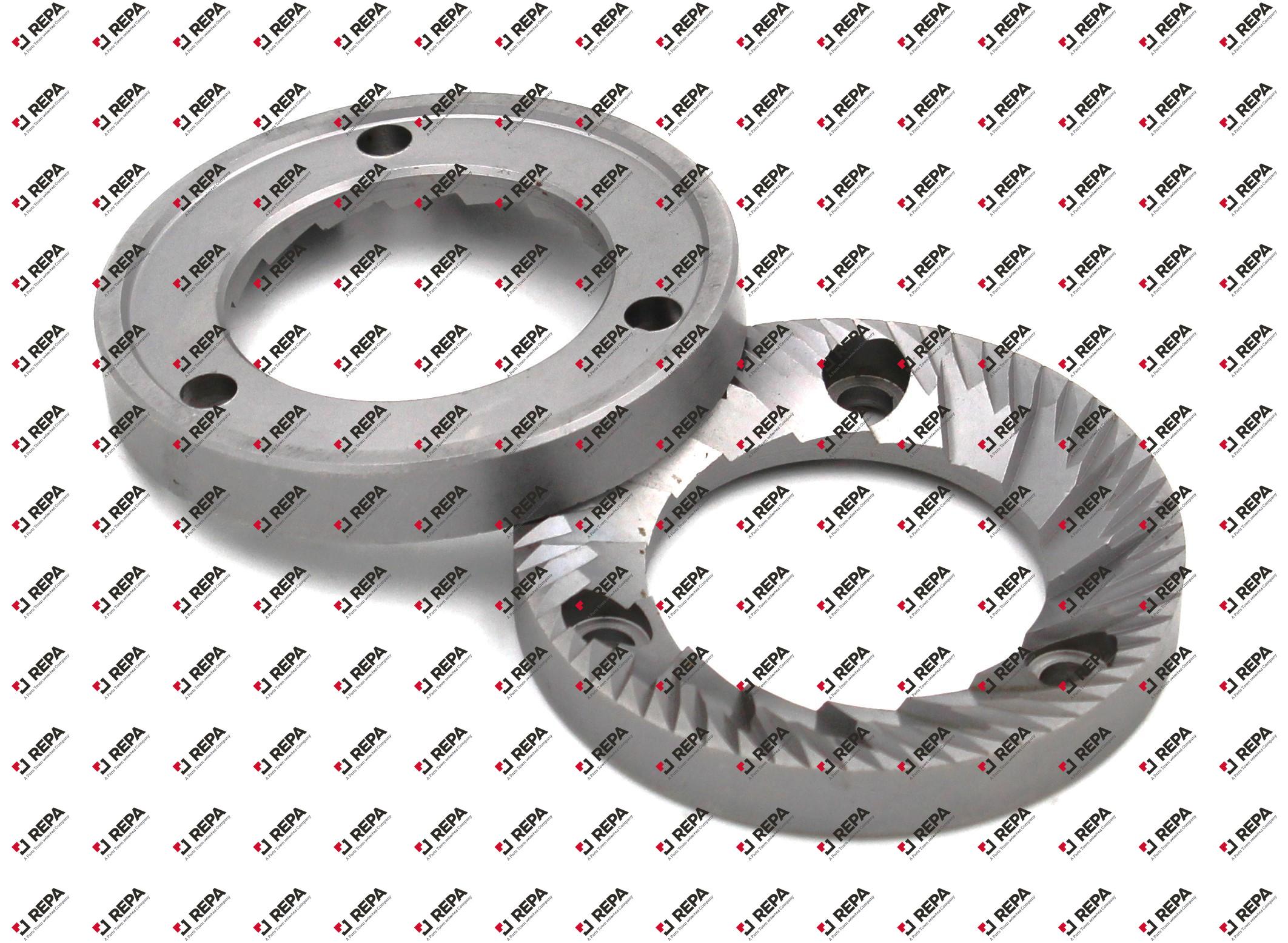 Coppia macine D1 ø 63,5mm D2 ø 38mm H 9mm dx
