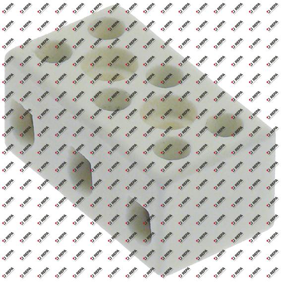 porcelain terminal block 3-pole 4mm²