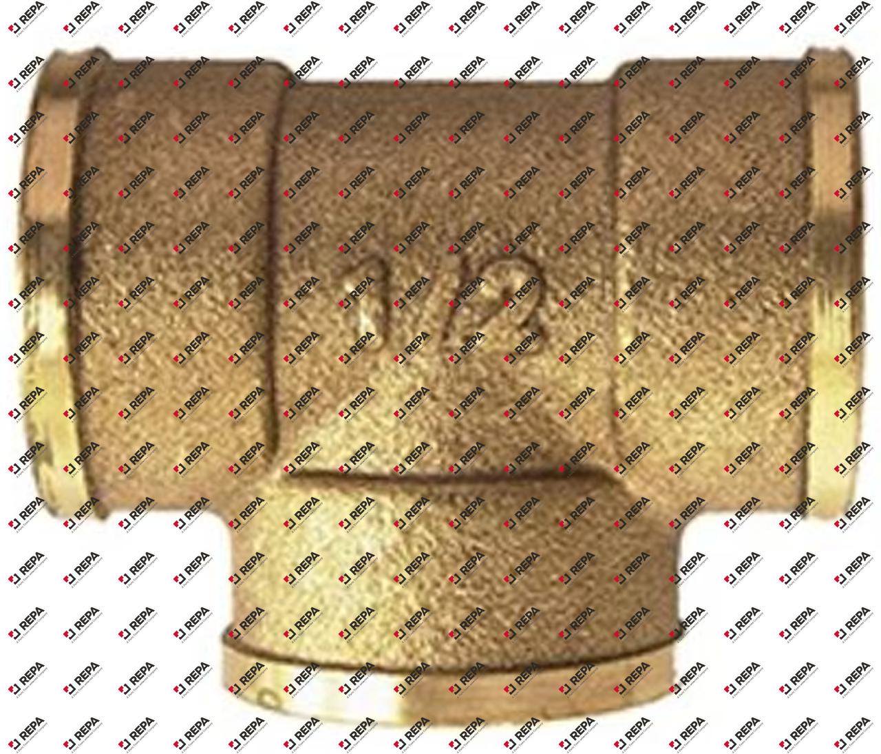 1/2" FFF BRASS TEE - 10PCS
