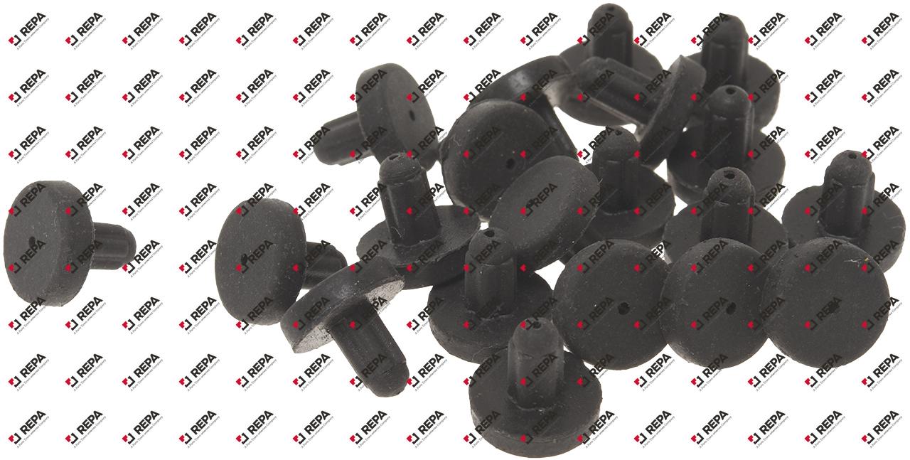 rubber pad for burner grid