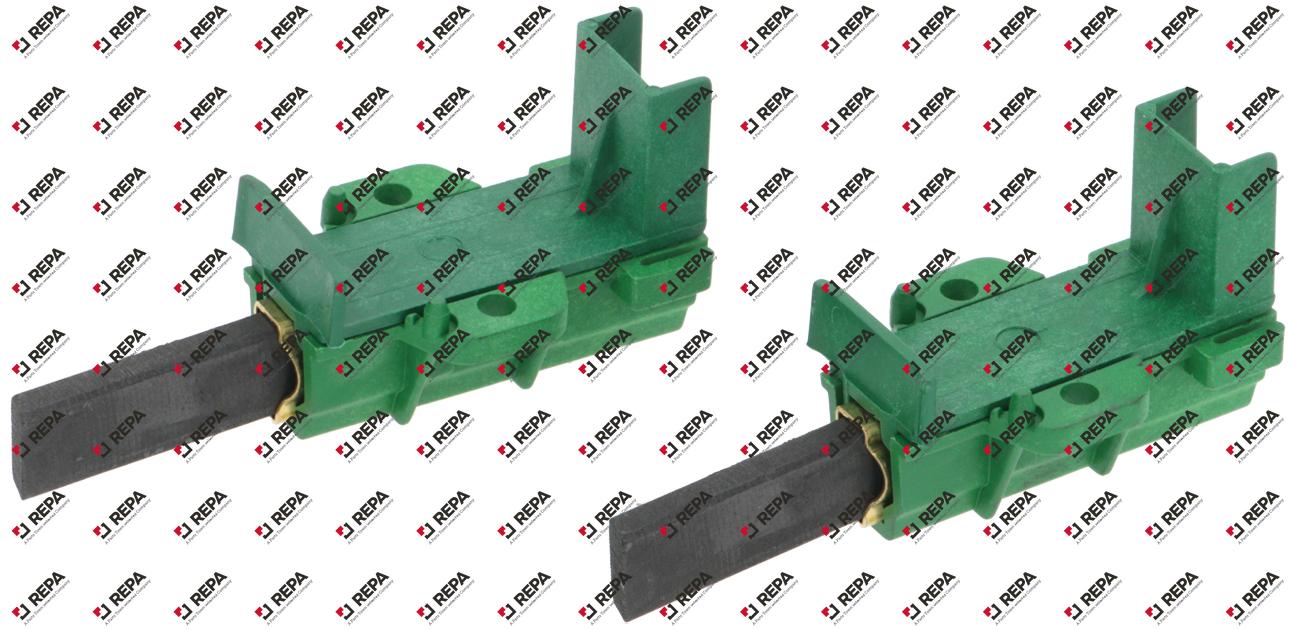 Kohlenset Anschluss F 6,3 Größe 30x12,5x5mm Motor
