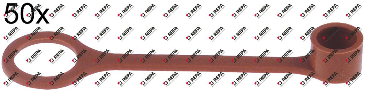 Protection cap for nozzle rubber red Qty 50pcs