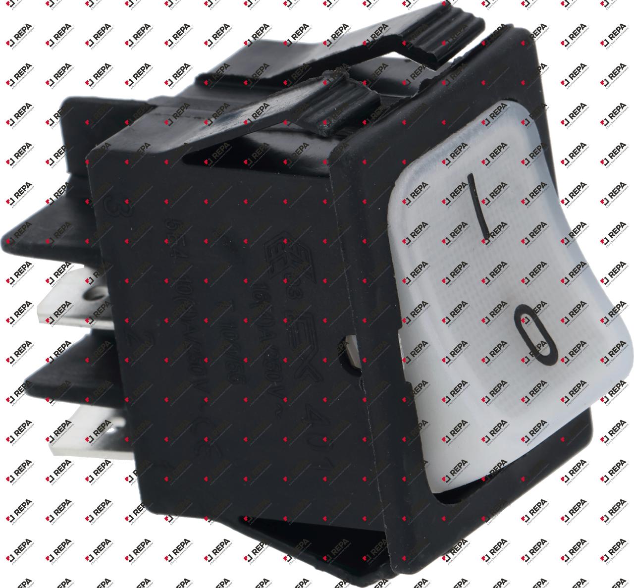 LIGHTING SWITCH 0-1 BLACK FRAME (40100I505/B01)