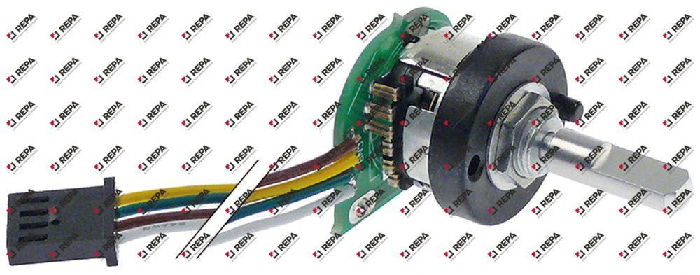 potmeter as ø 6x4,6mm voor heteluchtoven
