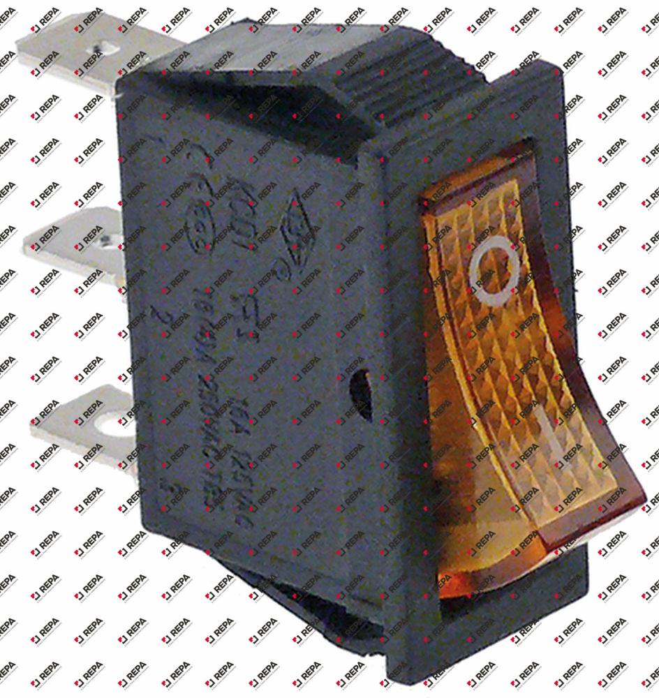 Rocker switch mounting measurements 30x11mm orange