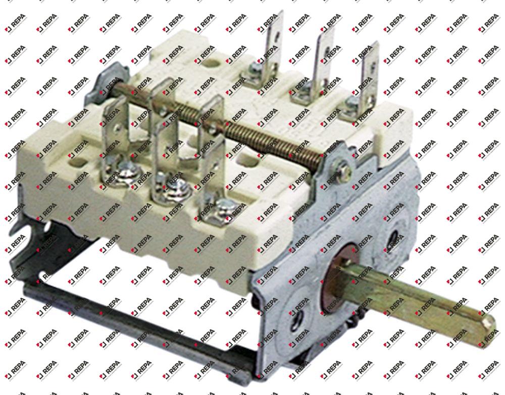 commutatore a camme 3 posizioni di comando 3NO
