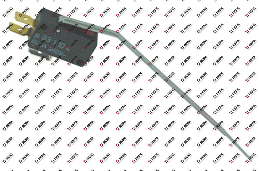 microrupteur avec levier  250V 6A 1CO