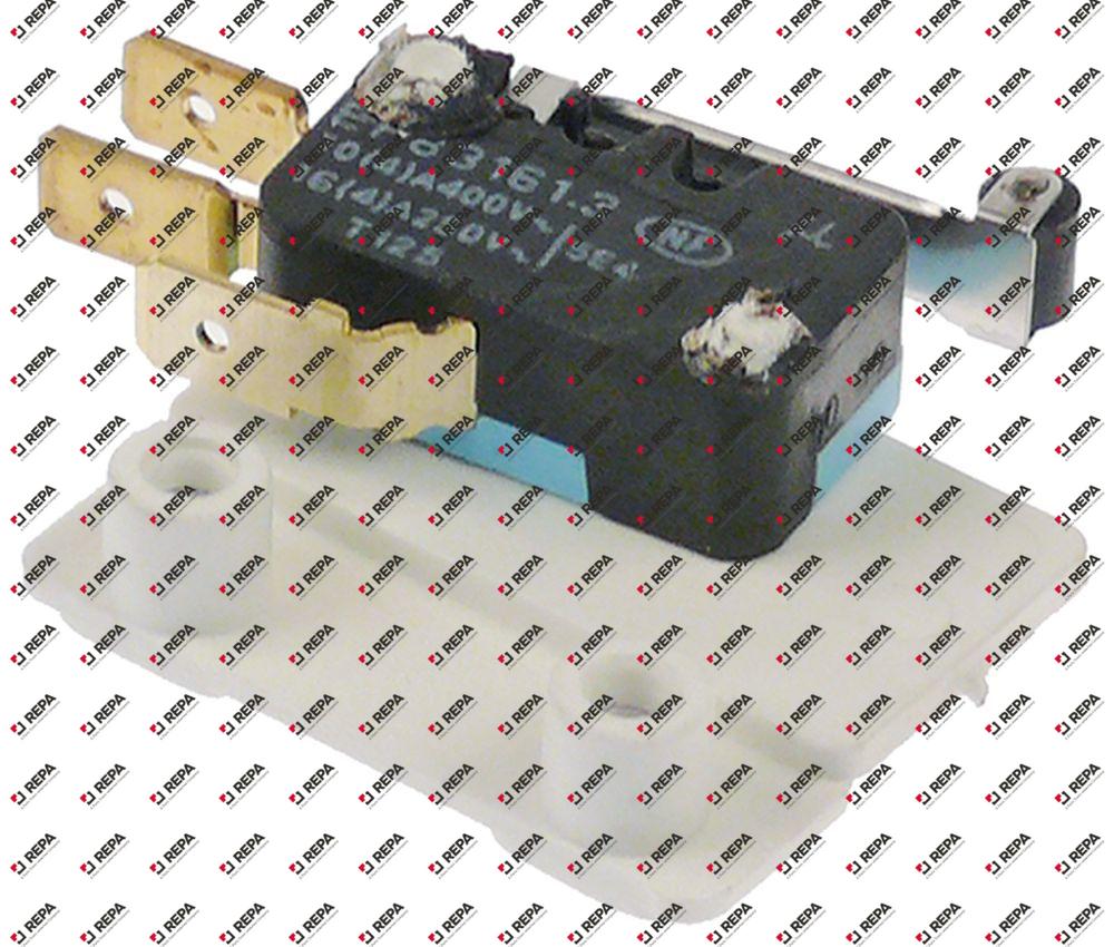 Interrupteur Micro Omniwash VRSR01DA1 - Avec Levier - 1CO - 16A/250V - Connecteur Plat 6,3 Mm
