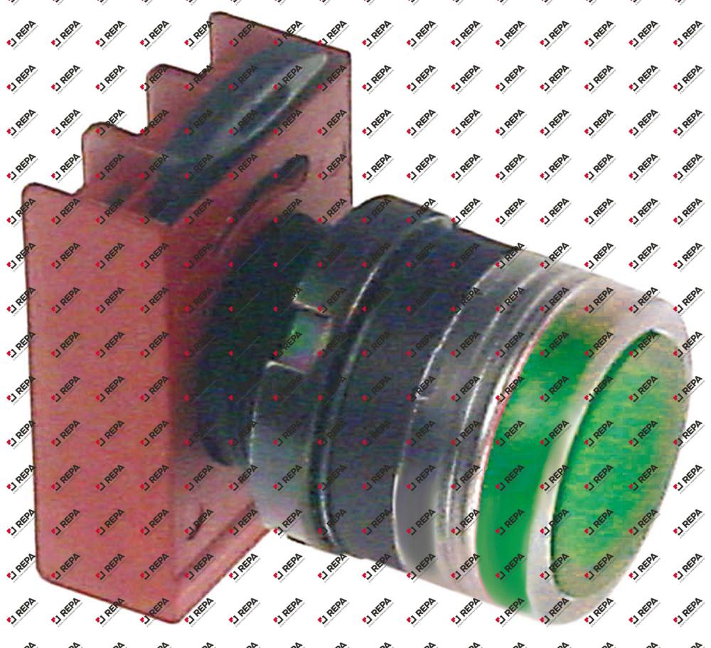 Drucktaste Einbaumaß ø22mm beleuchtet grün