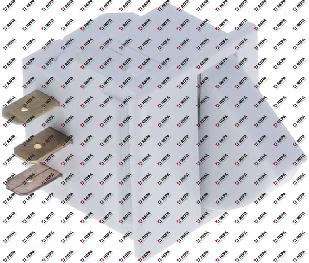 Microswitch with push button 250V 5A 1CO