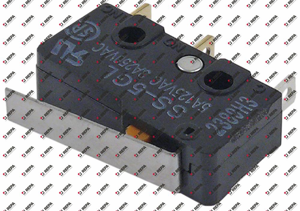 Microswitch lever-operated 250V 5A 1CO