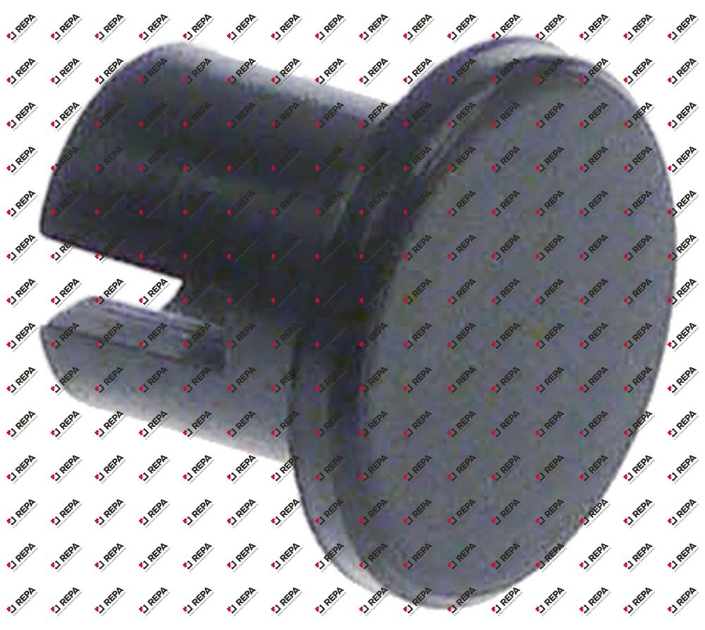 knop buitenmaat 12mm binnenmaat 4mm wit