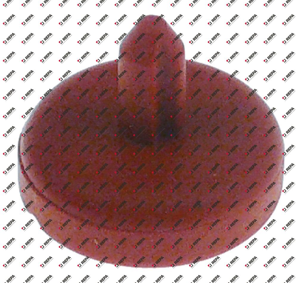 Rubber buffer ø 16mm L 13mm voor drukknop