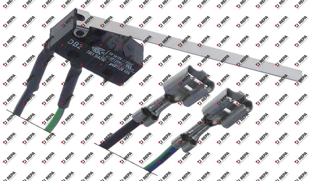 microinterruptor con manilla  250V 10,1A 1NO