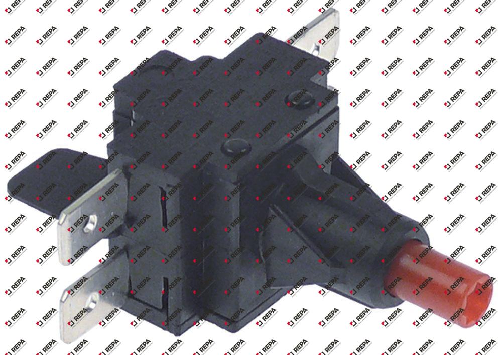 Schaltelement 2NO 250V schwarz