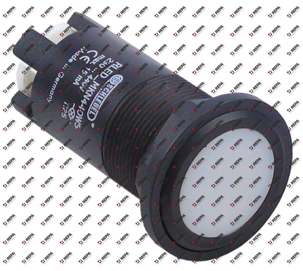 Voyant lumineux ø 22mm 230-440V blanc