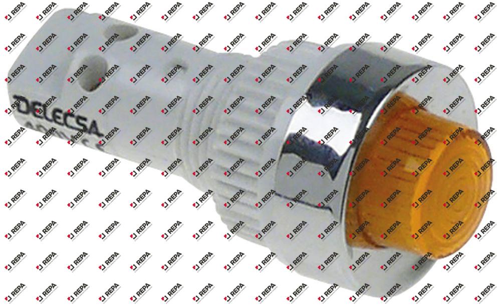 indicator light ø 13mm 400V yellow