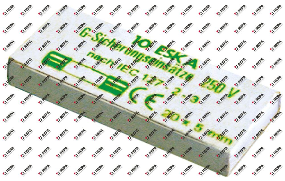 fusible fino medida ø5x20mm 1,6A retardado