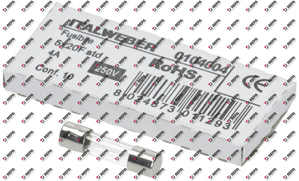 Feinsicherung 4 A flink Nennspannung 250 V