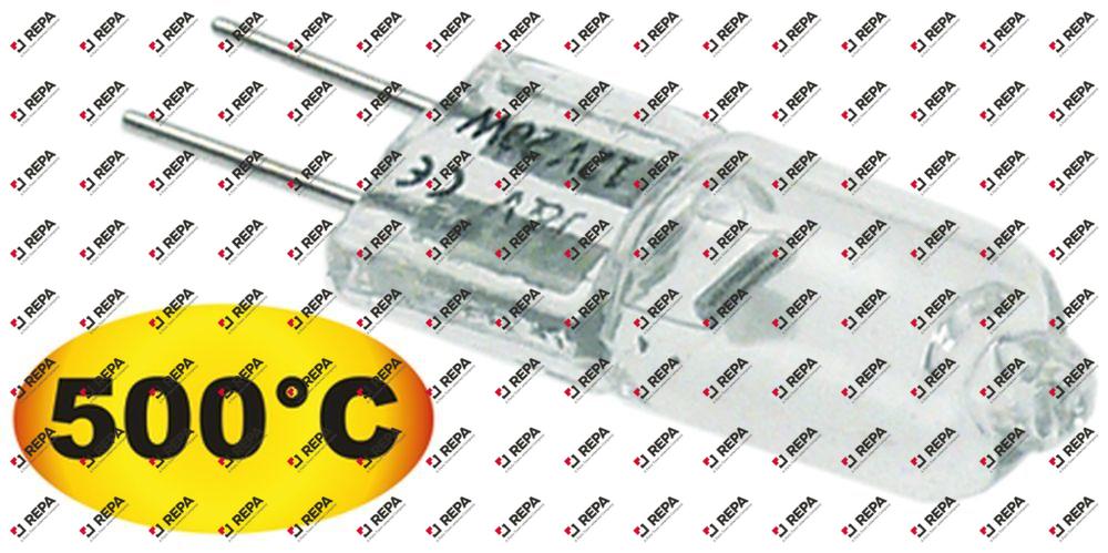 Ampoule halogène G4 12V 10W résist.à la temp. 500°C