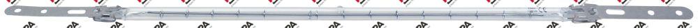 Infrarotlampe 220 V 1000 W L 365 mm