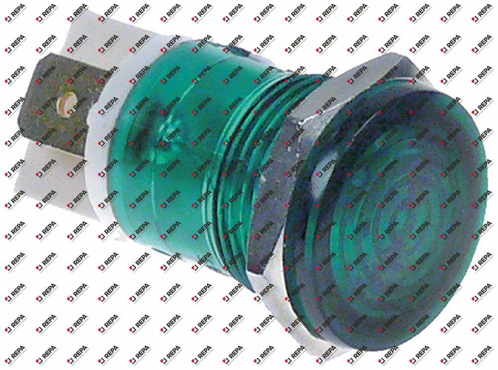 Signallampe ø 16 mm 230 V grün