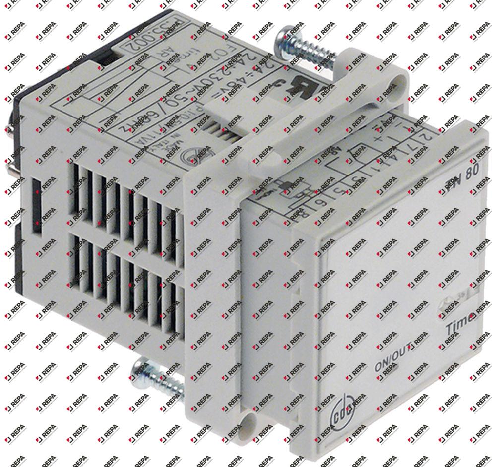 Relais temporisé CDC dimensions de montage 35x35mm