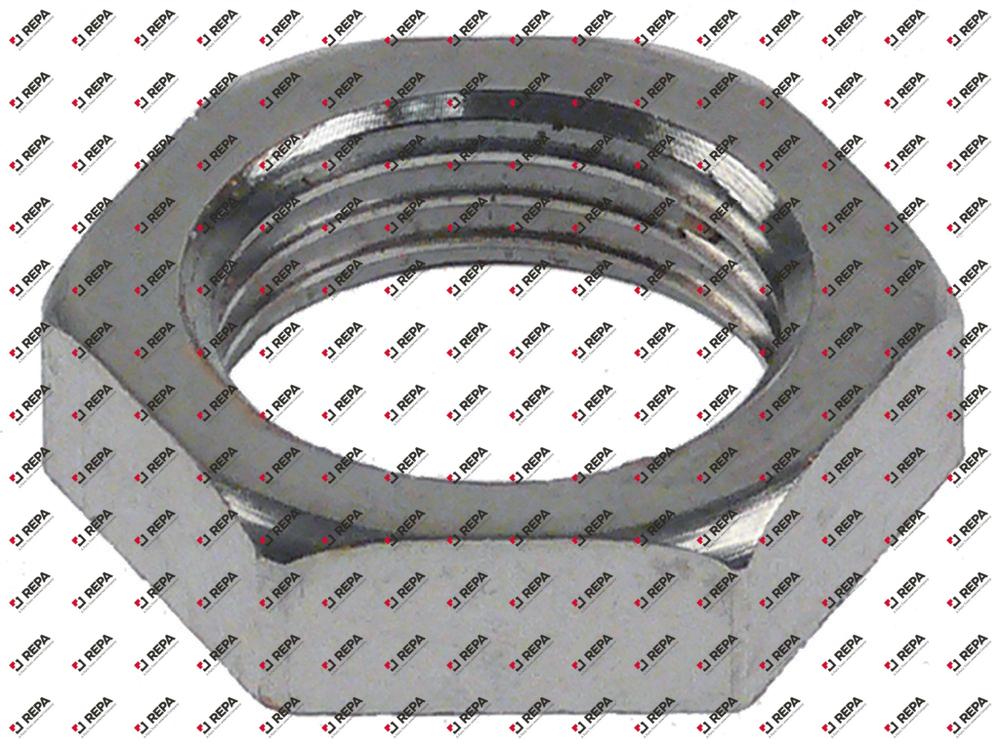 Écrou filetage 1/4" laiton nickelé H 5mm OC 17