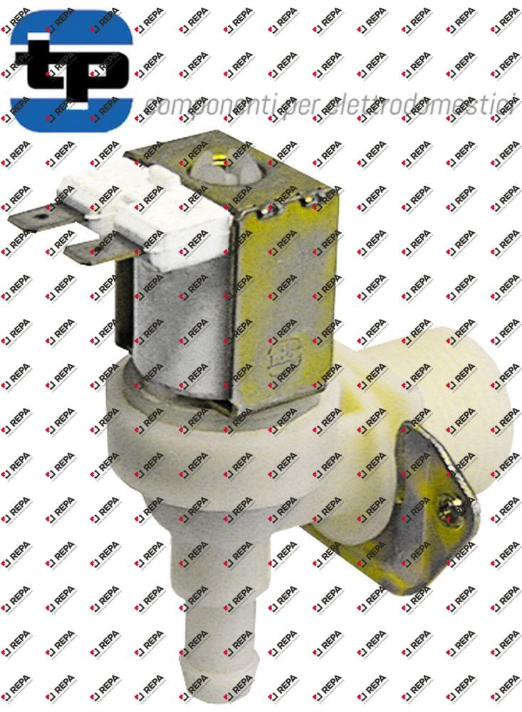 Solenoid valve single angled plastic inlet 3/4"