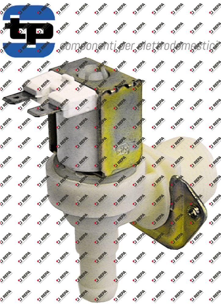 Solenoid valve single angled plastic inlet 3/4"