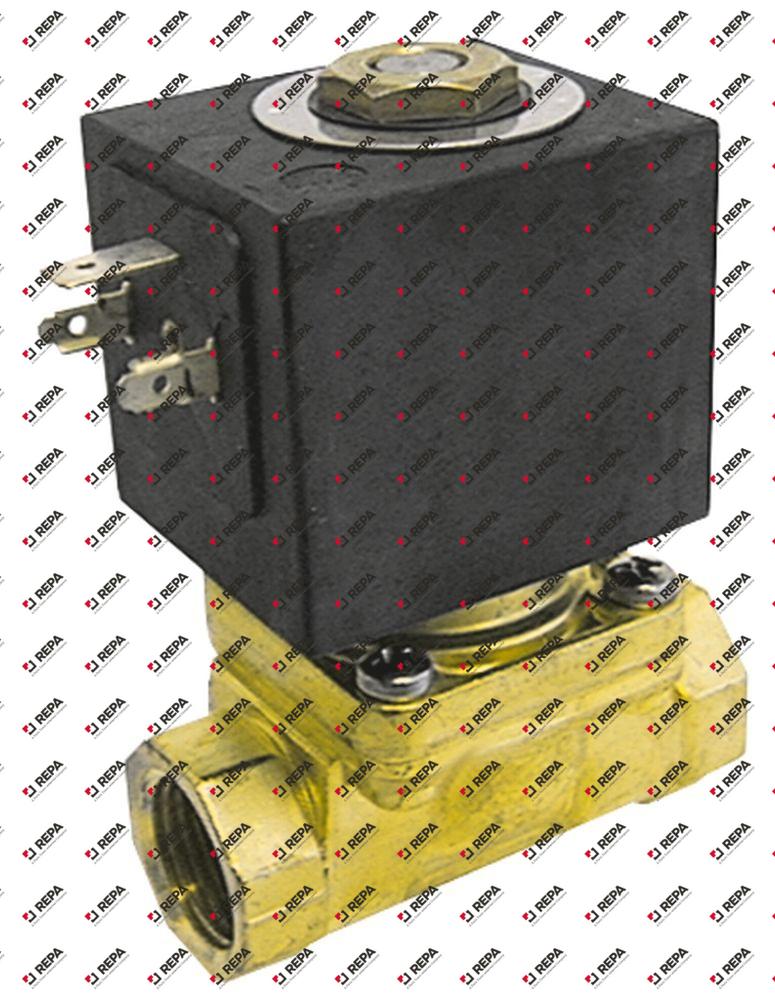 électrovanne 2-voies 230VAC raccord 3/4" L 79mm