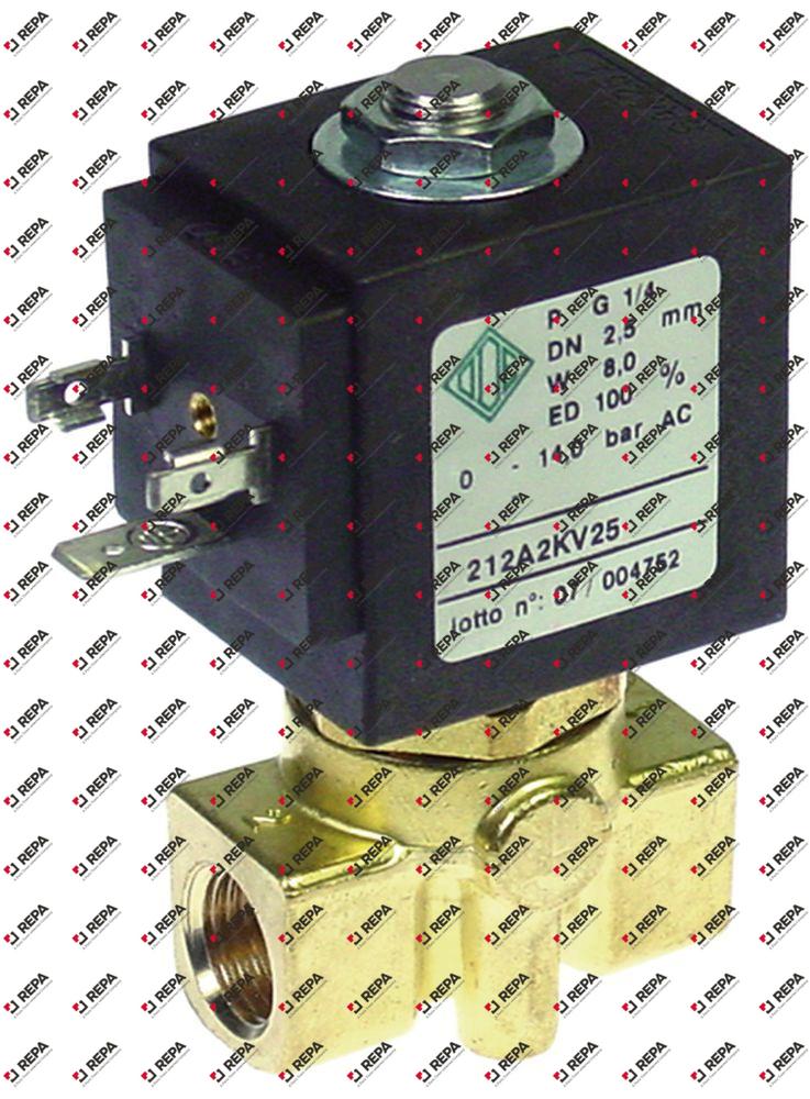 Magnetventil 230/240V Messing DN 3 mm