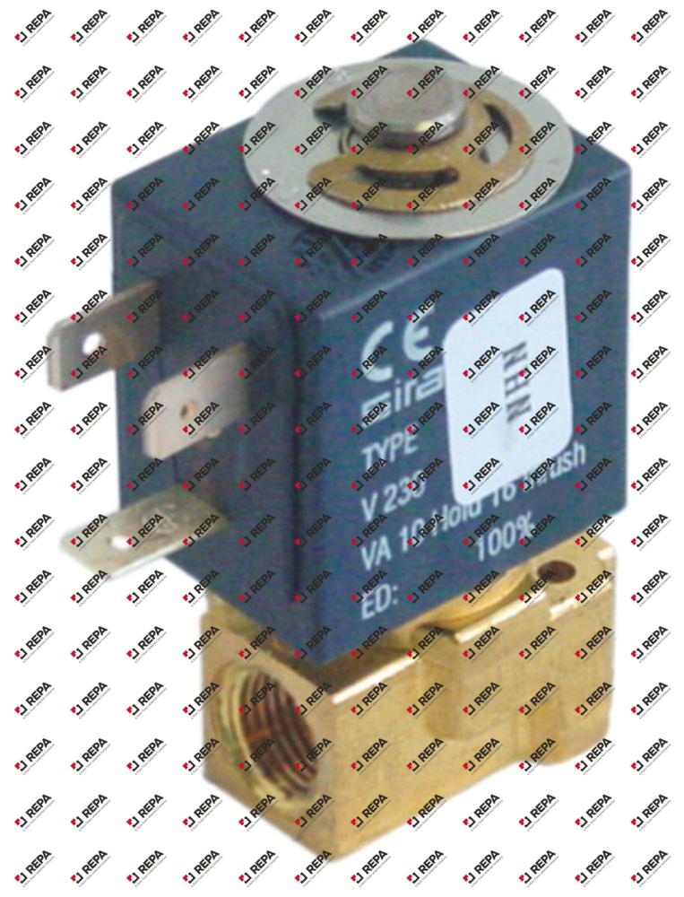 ηλεκτρομαγνητική βαλβίδα ορείχαλκος DN 16mm σύνδεσμος 1/8″  2-οδοί 230VAC