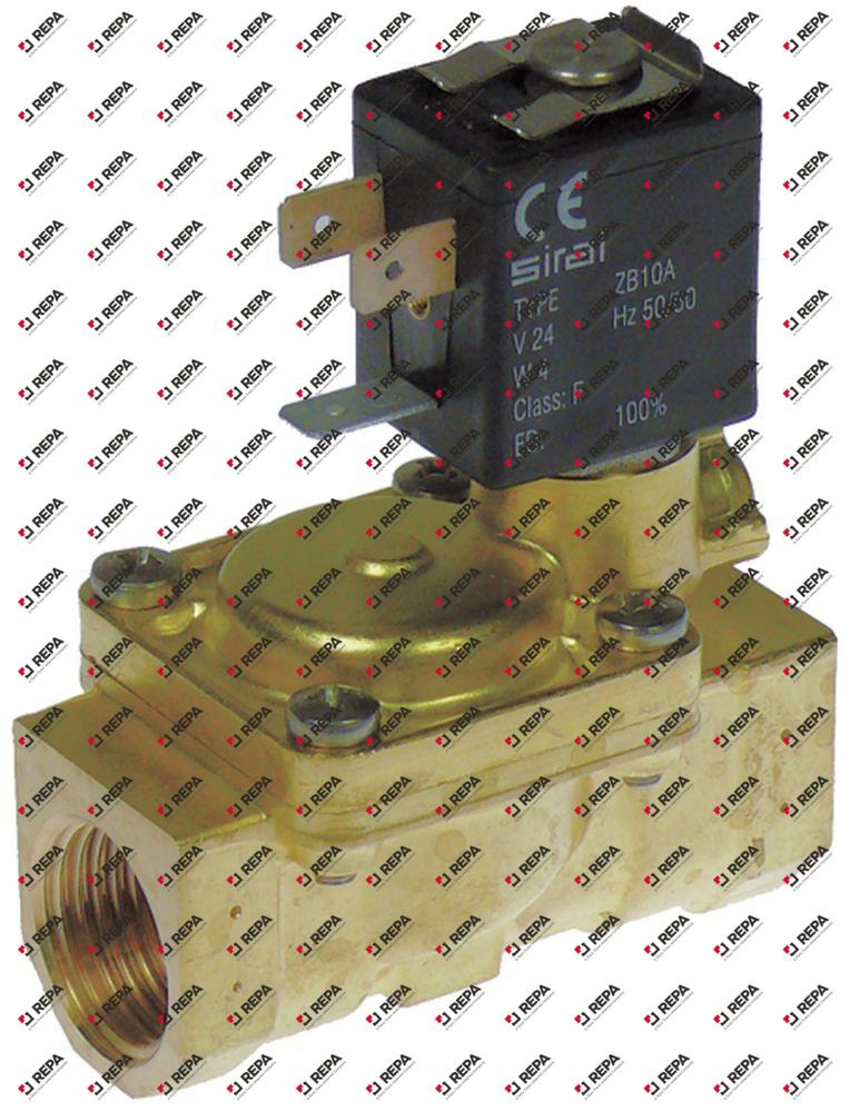 Électrovanne entrée 1/2" sortie 1/2" 24VAC