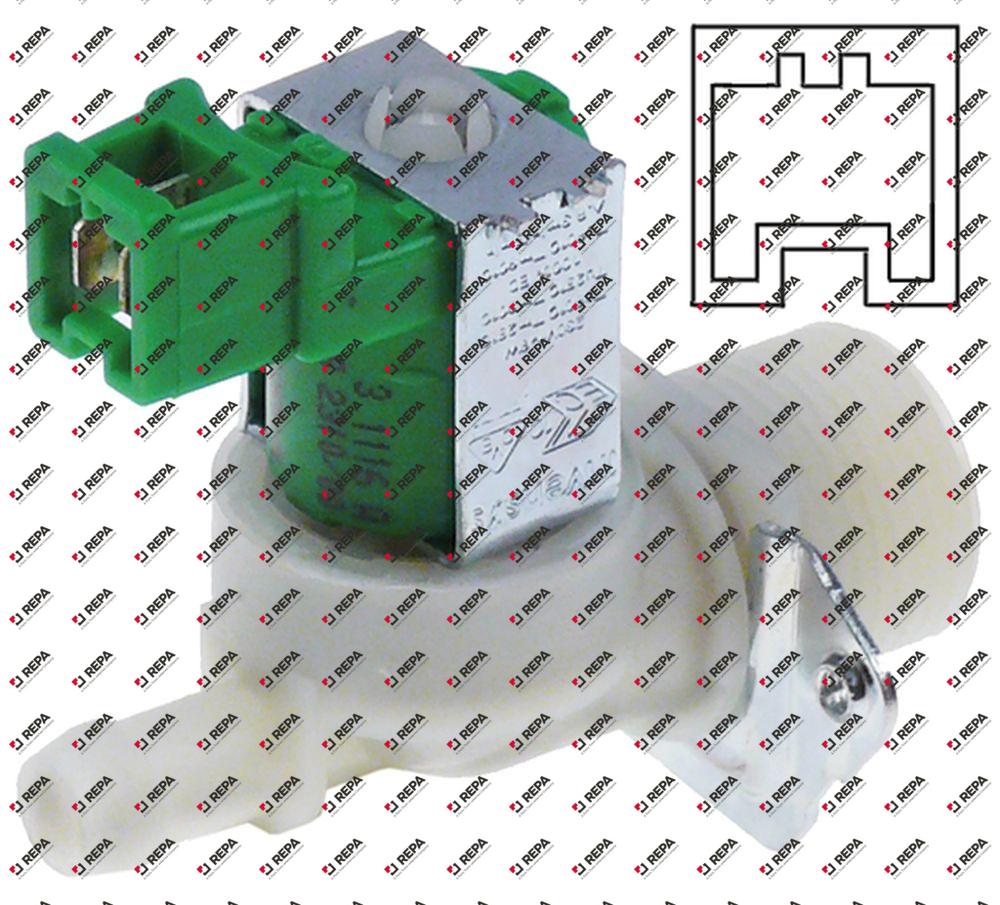 válvula magnética simple recto 230VAC entrada 3/4"