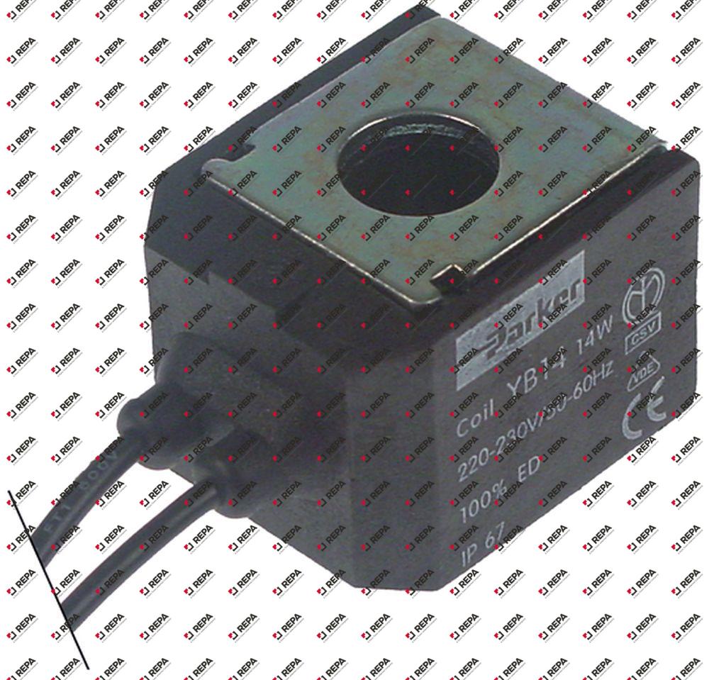 Magnetspule 220-230VAC 50/60Hz Aufnahme ø 14mm