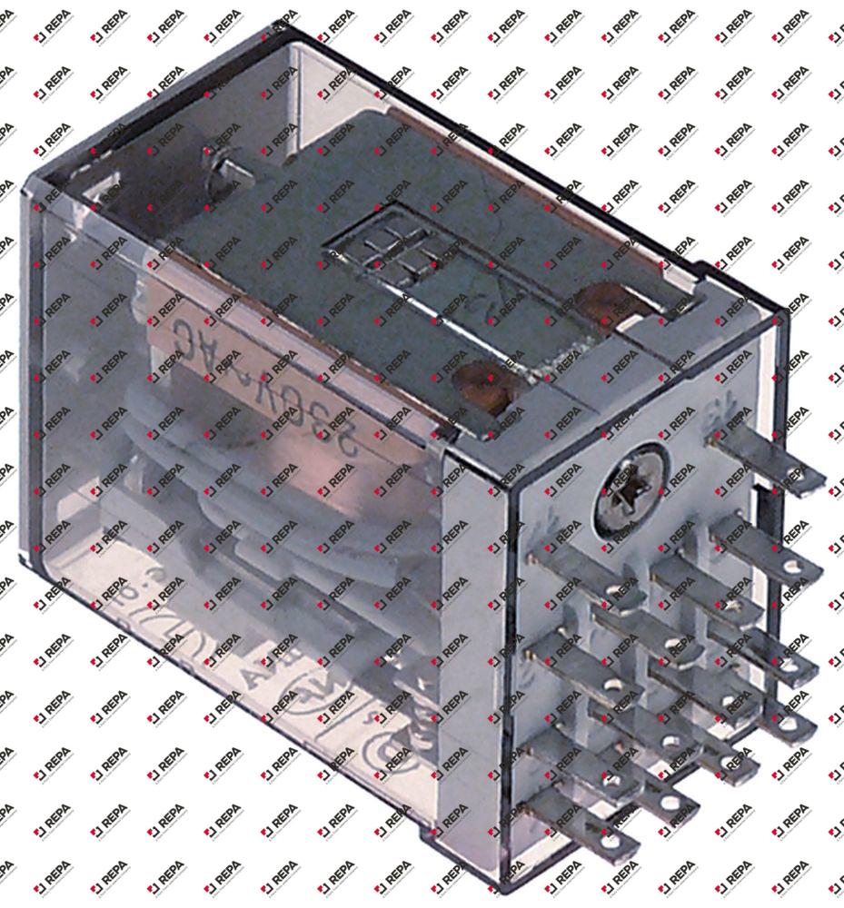 power relays FINDER 230VAC 7A 4CO connection F2